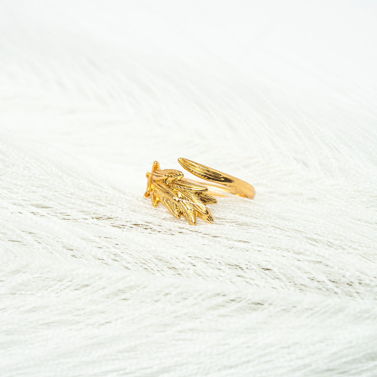 Feathered Hope Gold Ring - HARMA
