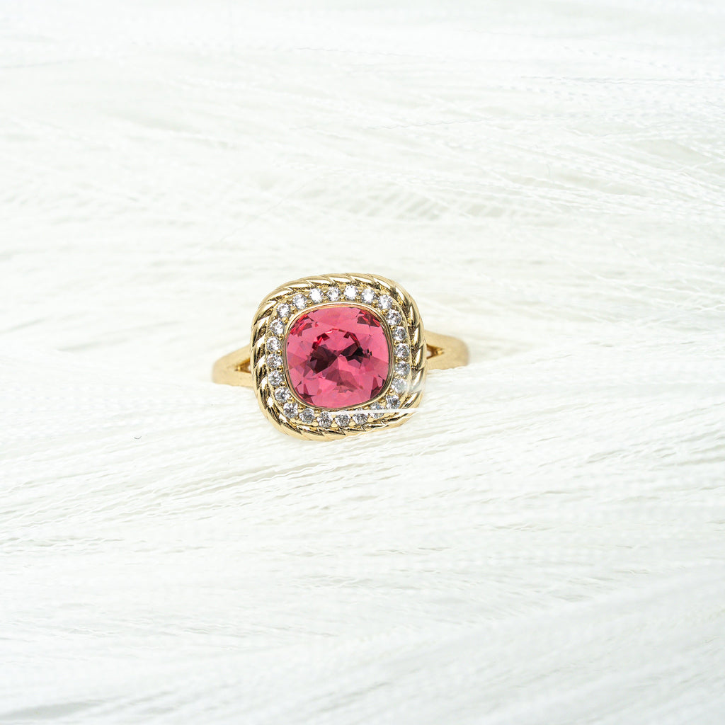 I Am Unshakable PINK Crystal Ring - HARMA