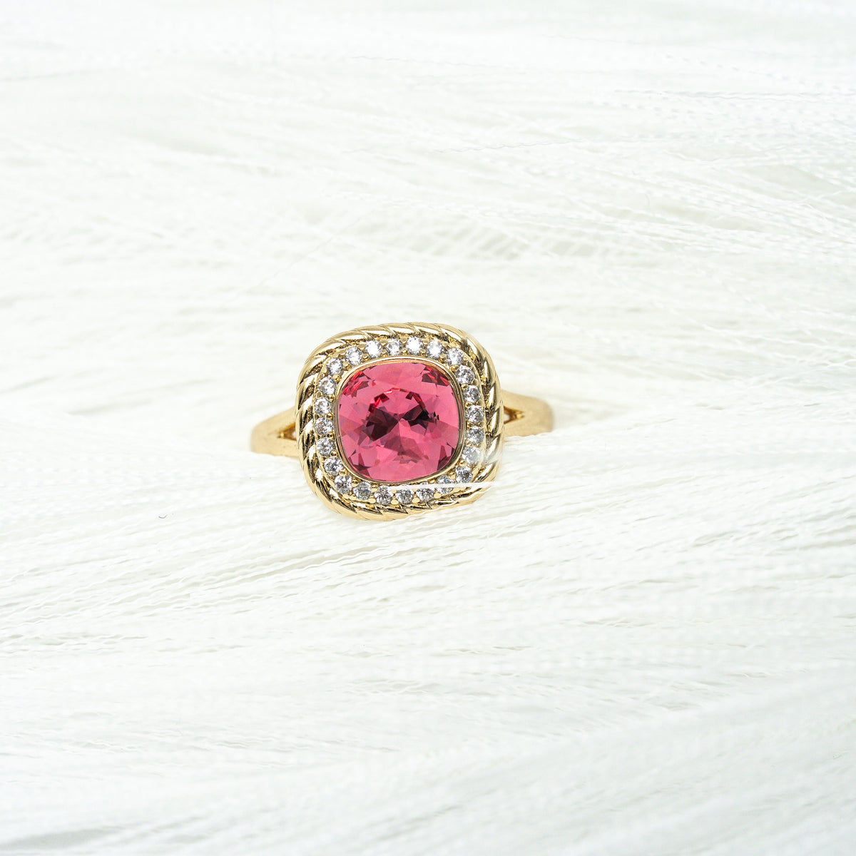 I Am Unshakable PINK Crystal Ring - HARMA