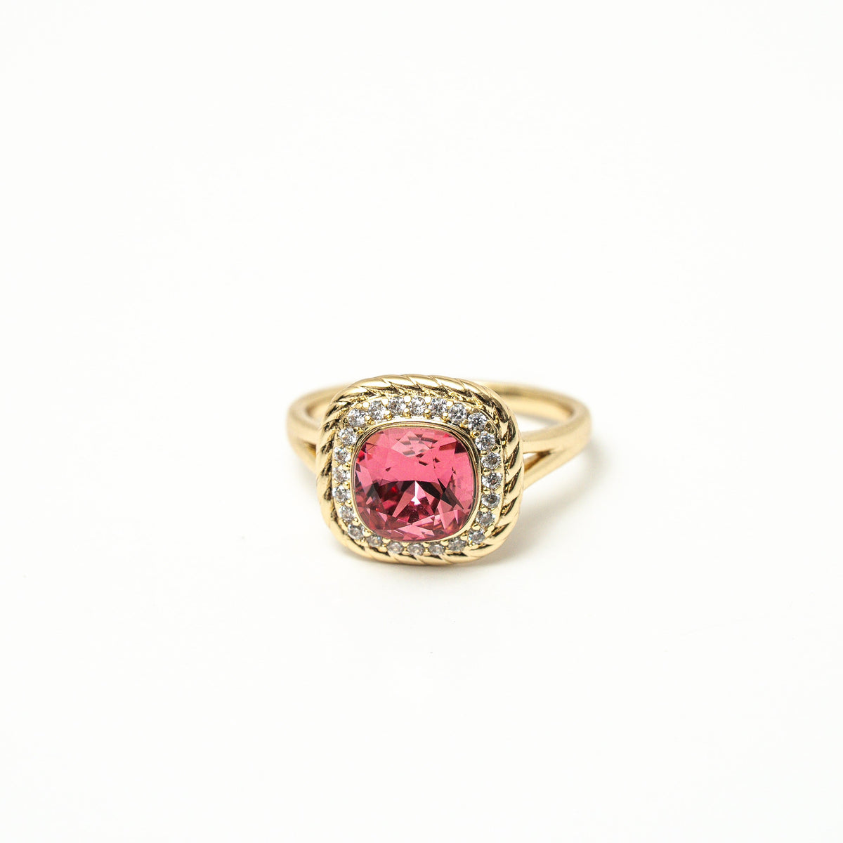 I Am Unshakable PINK Crystal Ring - HARMA