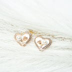 Sweetheart Pearl Bloom Stud Earrings - HARMA