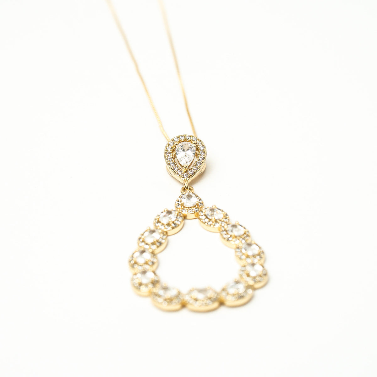 I Shine Bright Zirconia Drop Necklace - HARMA