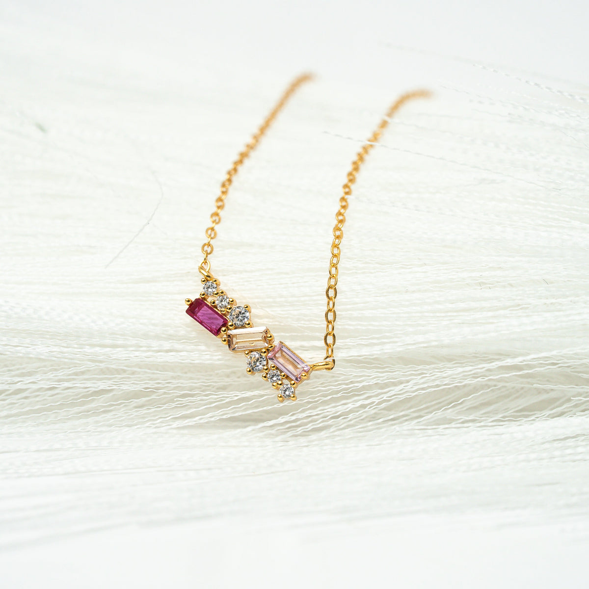 Whispers of PINK Sterling Silver Necklace - HARMA