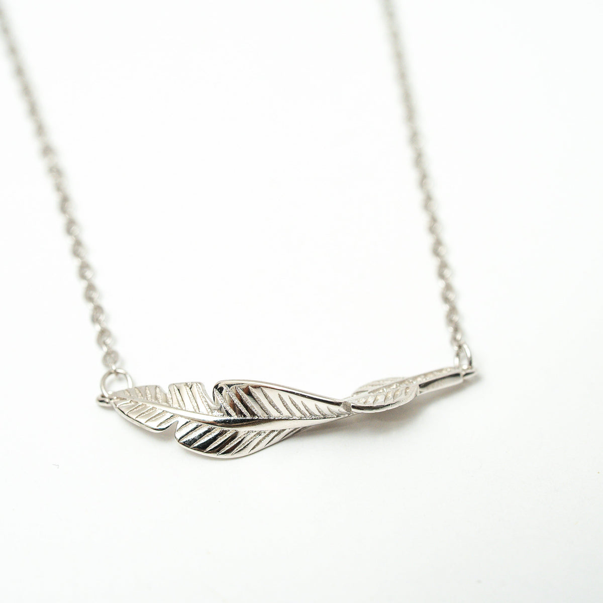 I Am Light as a Feather Sterling Silver Necklace - HARMA