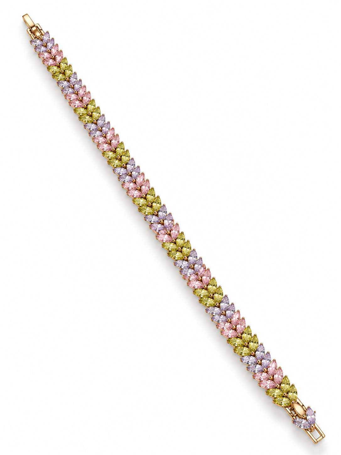 Pastel Garden Marquise Tennis Bracelet