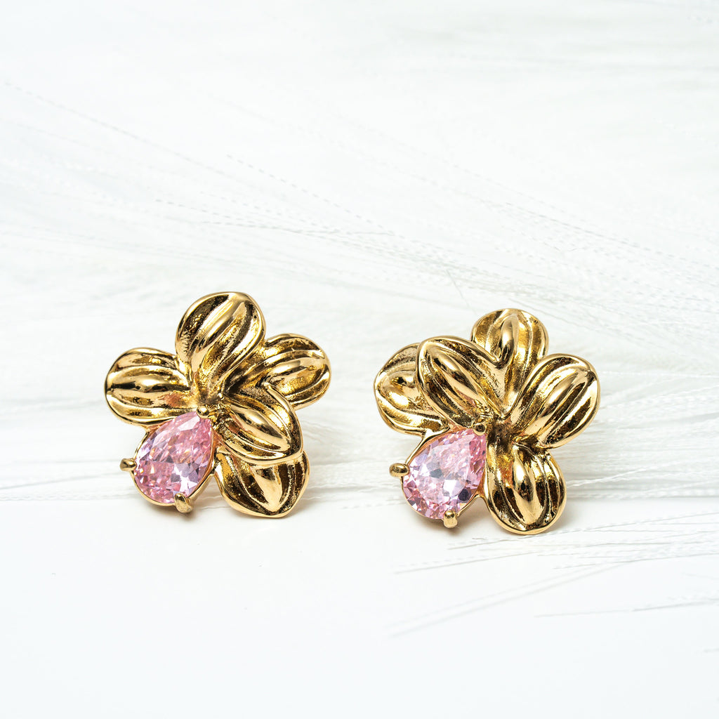 Bloom Again Gold Earrings - HARMA