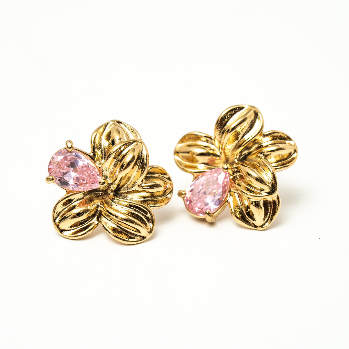 Bloom Again Gold Earrings - HARMA