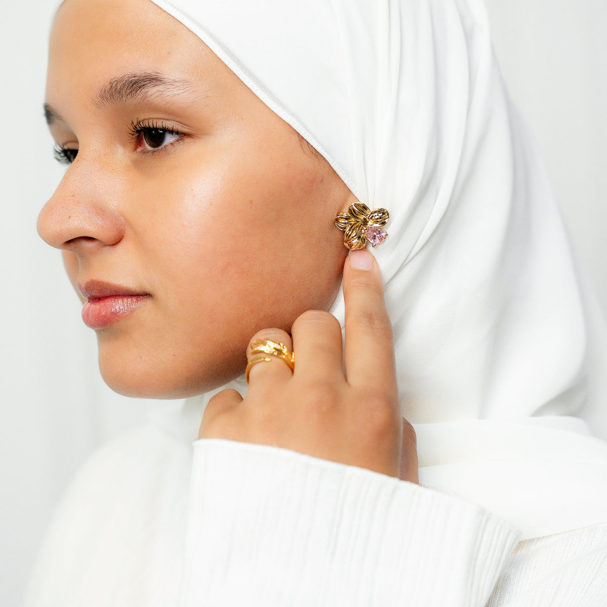 Bloom Again Gold Earrings - HARMA