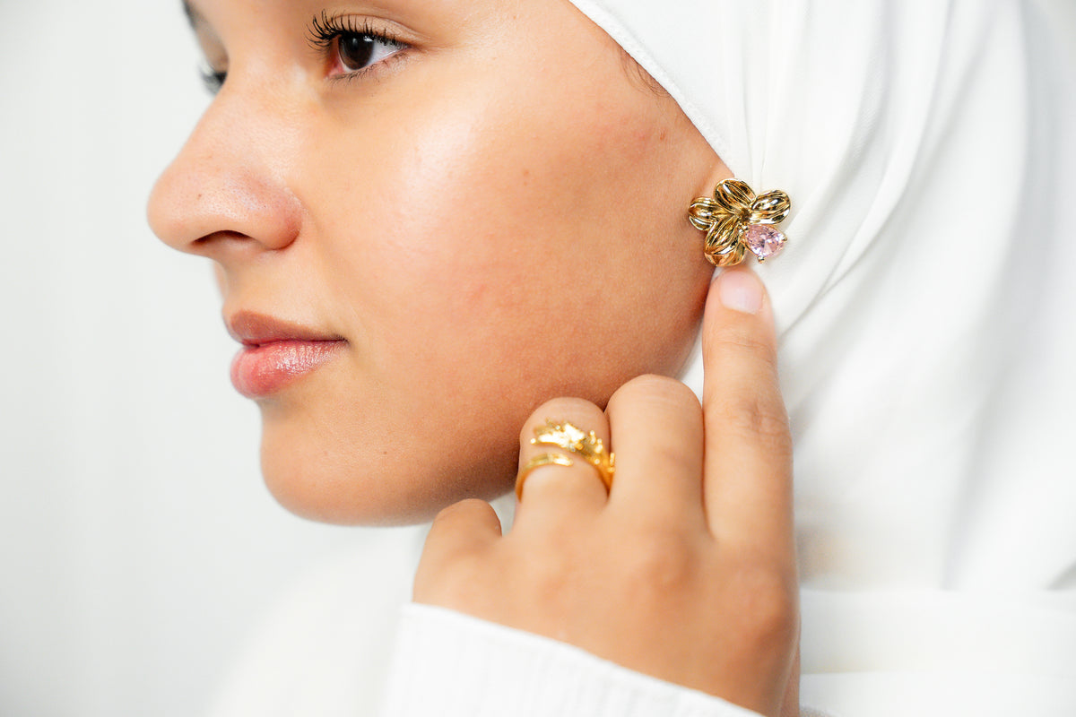 Bloom Again Gold Earrings - HARMA