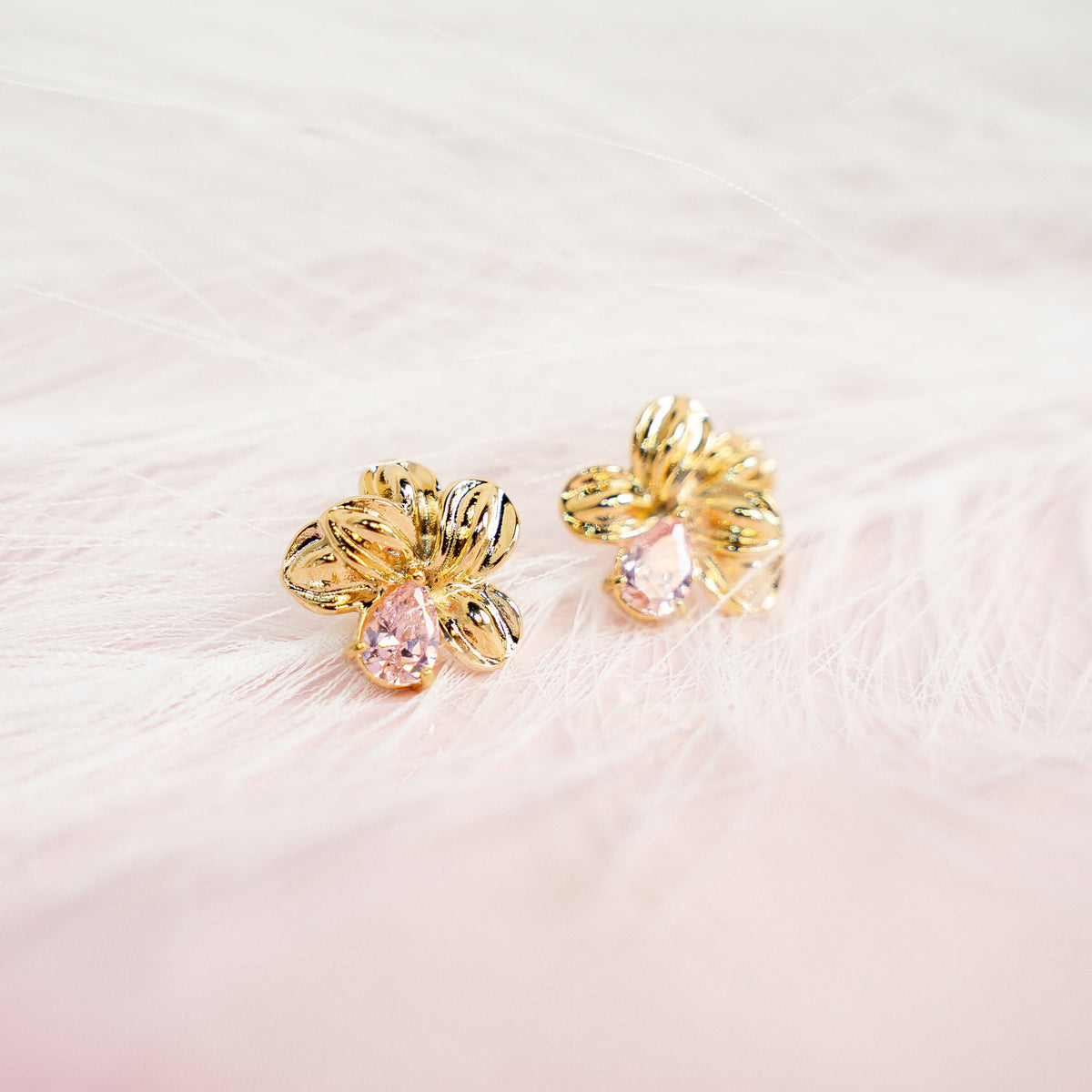 Bloom Again Gold Earrings - HARMA