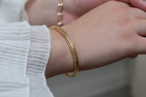 Beyond the Horizon Zirconia Bangle Bracelet - HARMA