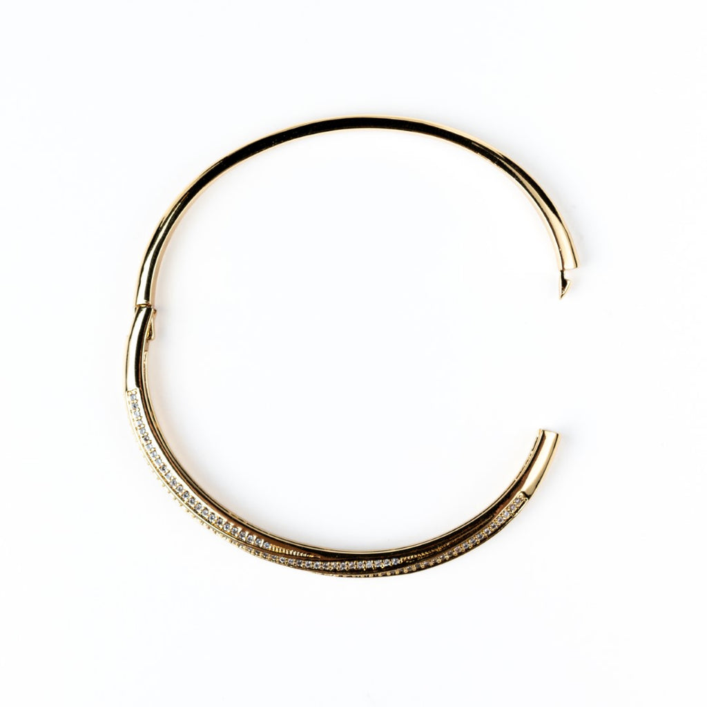 Beyond the Horizon Zirconia Bangle Bracelet - HARMA