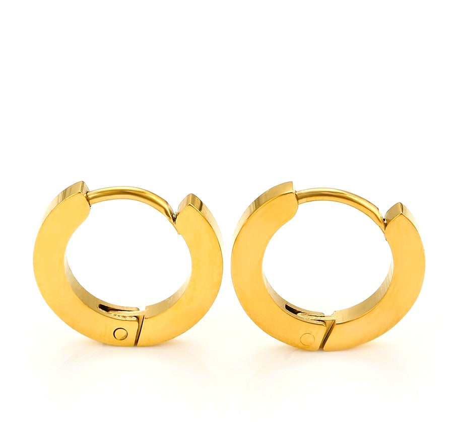 Harma Essential 24K Gold Tone Hoop Earrings - HARMA