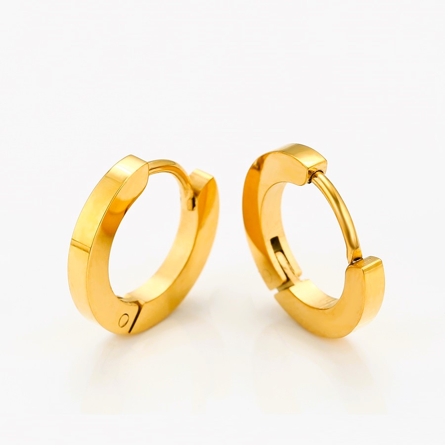 Harma Essential 24K Gold Tone Hoop Earrings - HARMA