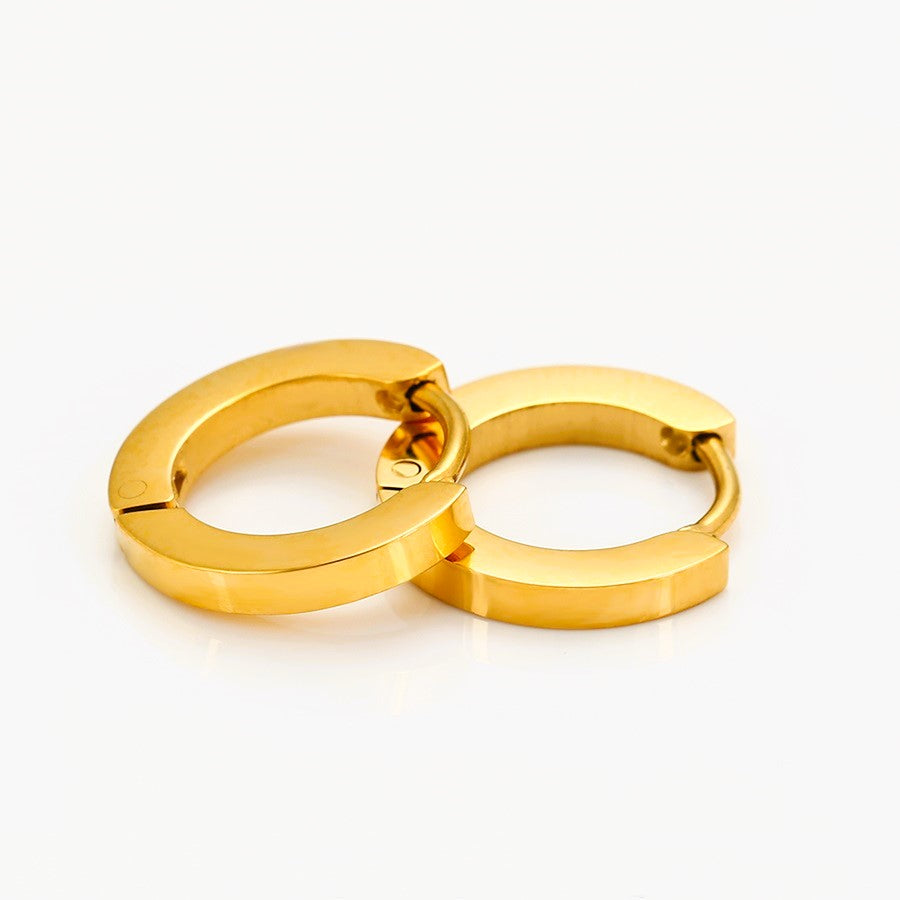 Harma Essential 24K Gold Tone Hoop Earrings - HARMA