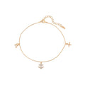 Adventure Awaits Gold Tone Charm Anklet - HARMA