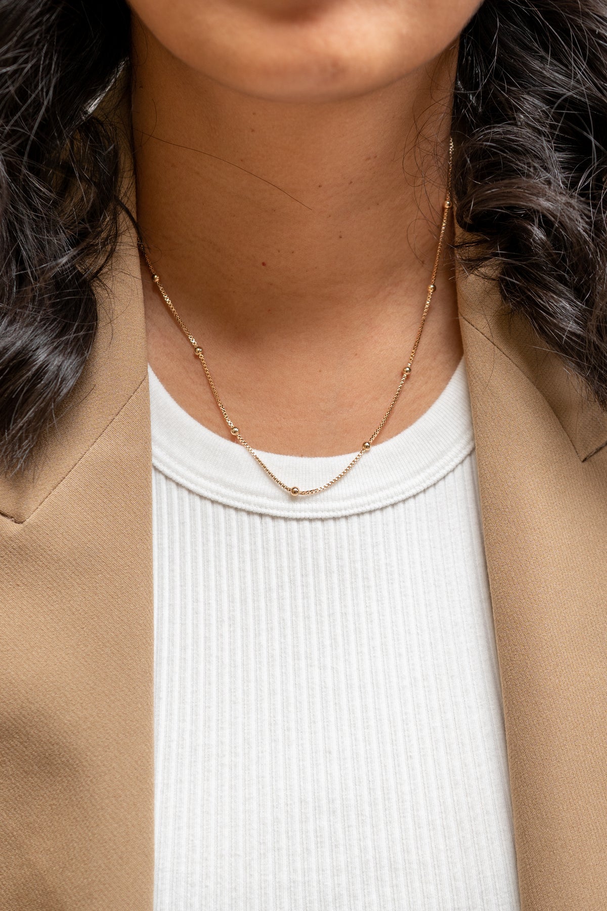 Harma Essentials Satellite Bead Box Chain Necklace - HARMA