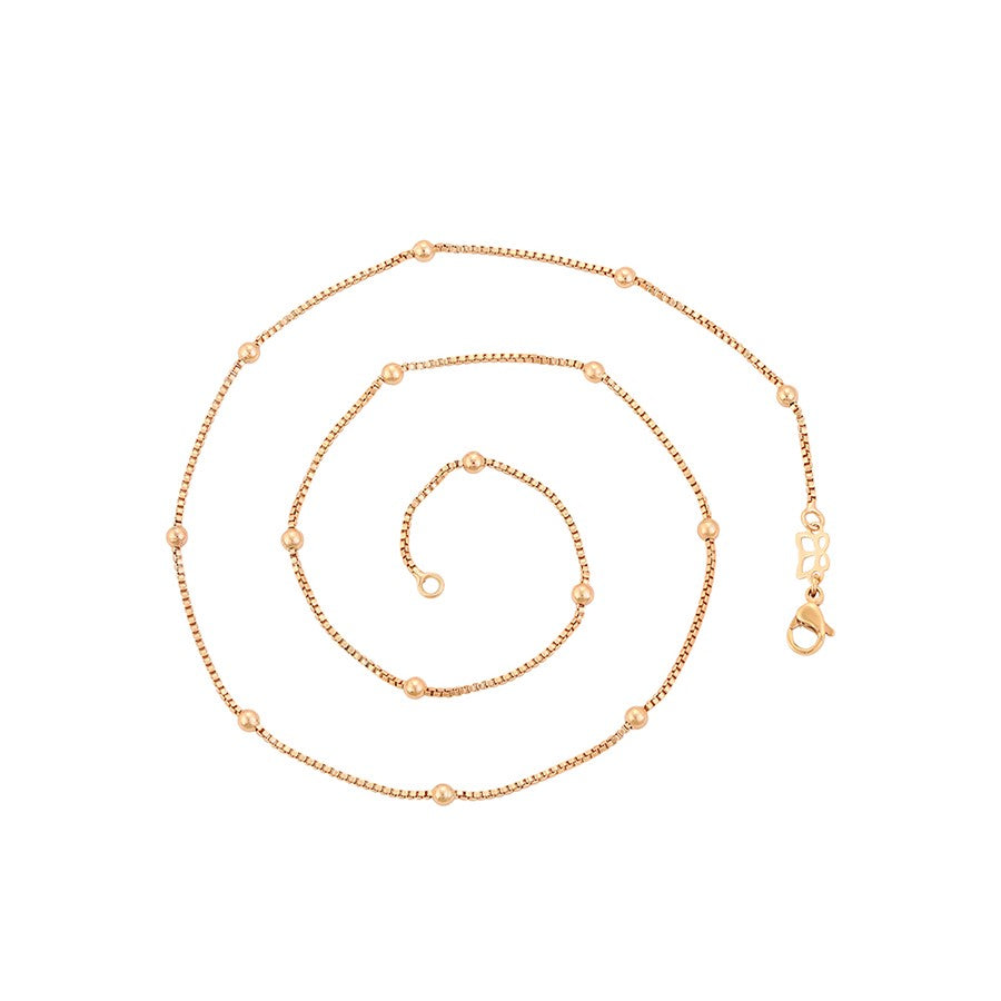 Harma Essentials Satellite Bead Box Chain Necklace - HARMA