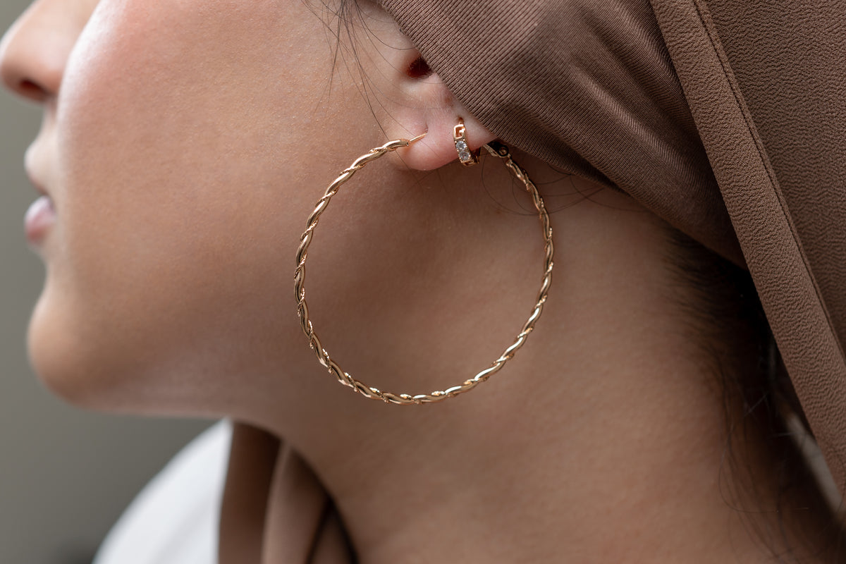 Harma Essential Twist Garland Hoop Earrings - HARMA