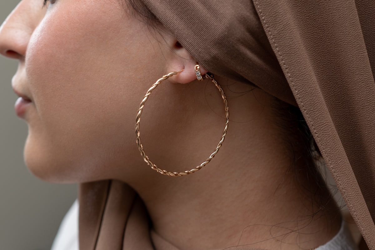 Harma Essential Twist Garland Hoop Earrings - HARMA