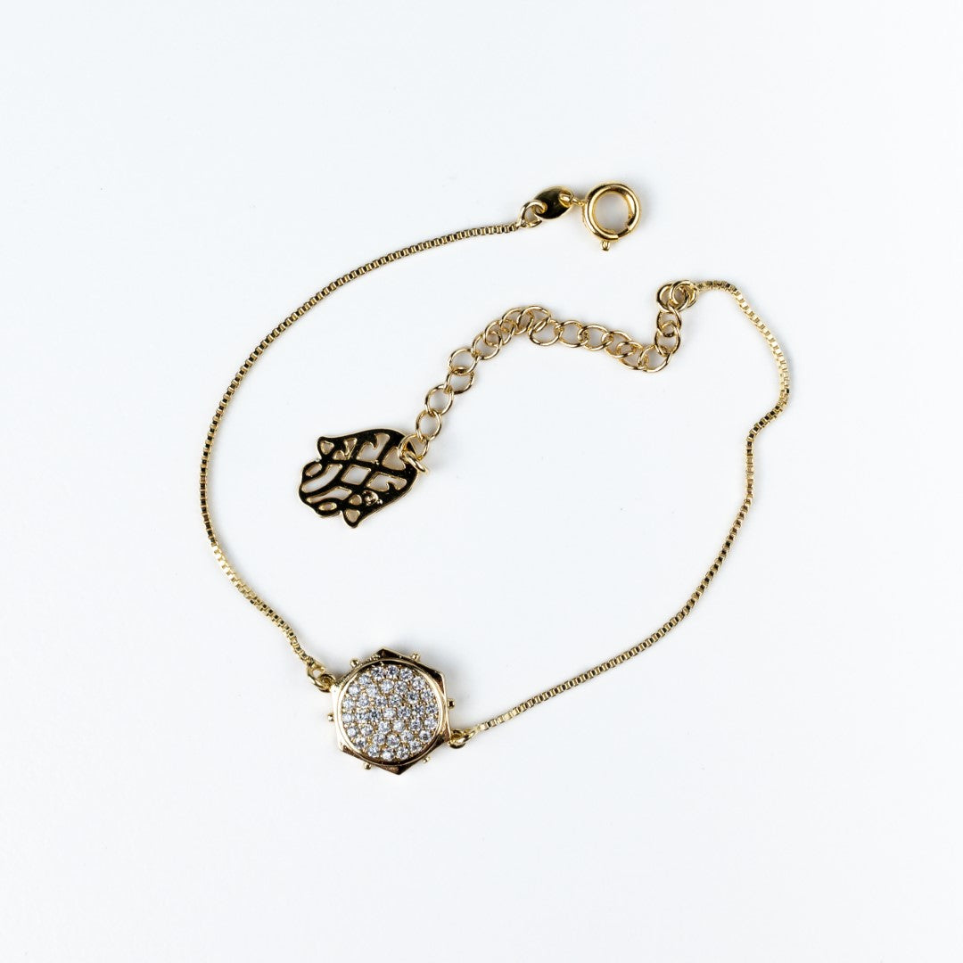 True North Hexagon Zirconia Bracelet - HARMA