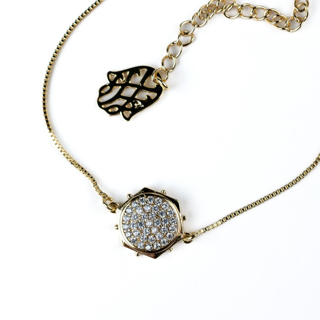 True North Hexagon Zirconia Bracelet - HARMA