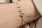 Floral Petals Zirconia Adjustable Bolo Bracelet - HARMA