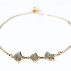Floral Petals Zirconia Adjustable Bolo Bracelet - HARMA