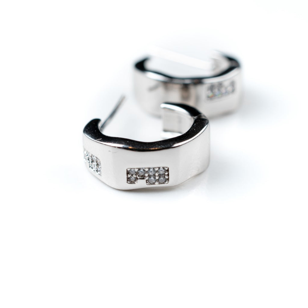 Chunky Hexagon Stud Earrings - HARMA