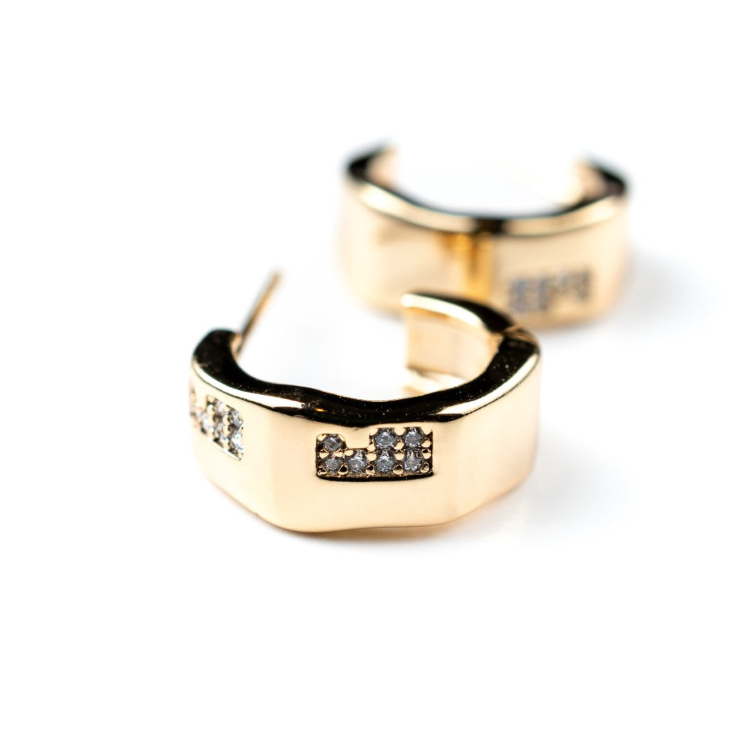 Chunky Hexagon Stud Earrings - HARMA