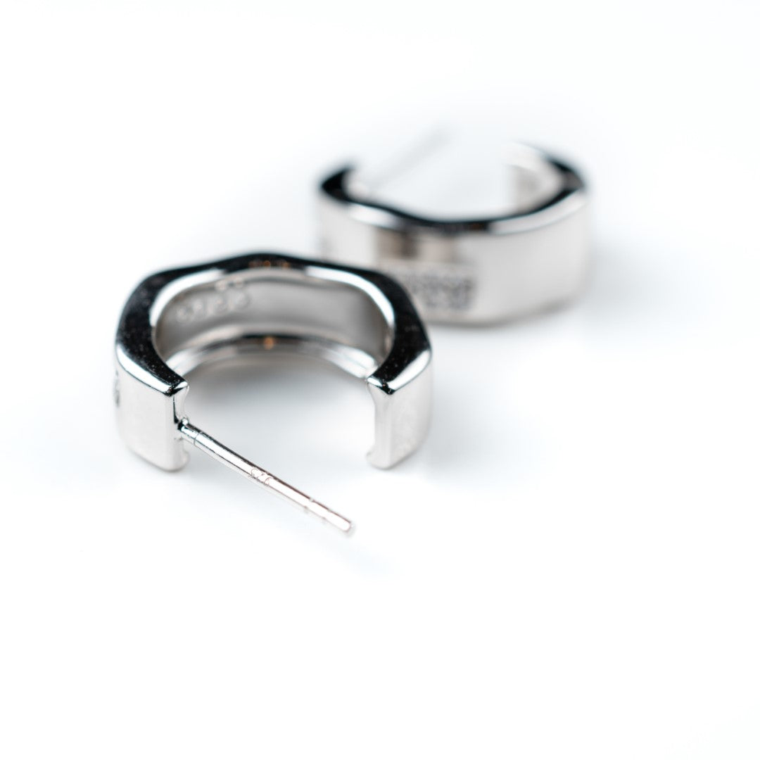 Chunky Hexagon Stud Earrings - HARMA
