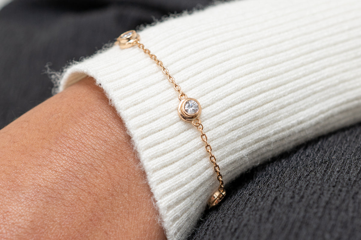 Harma Girls Sparkling Bezel Zirconia Bracelet - HARMA