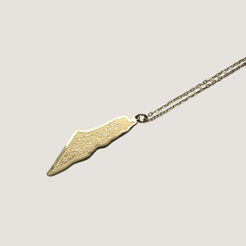 Life Worth Living Palestine Map Necklace - HARMA