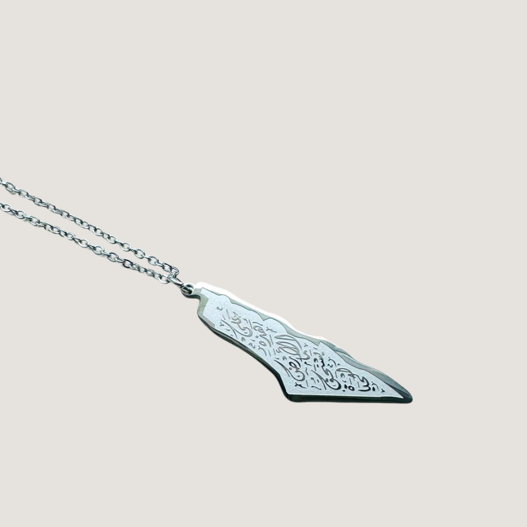 Life Worth Living Palestine Map Necklace - HARMA