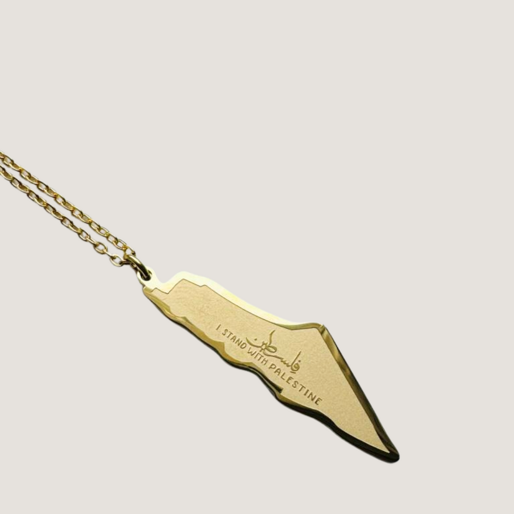 Life Worth Living Palestine Map Necklace - HARMA