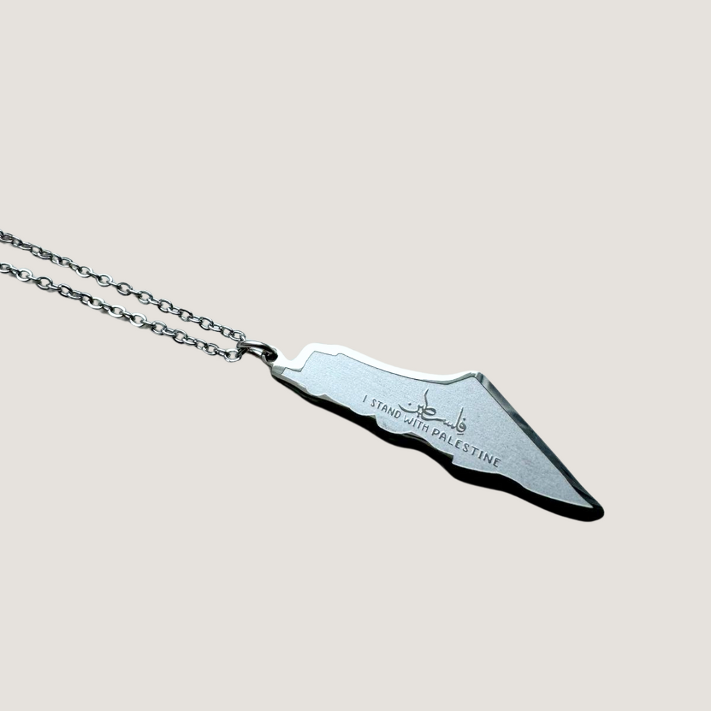 Life Worth Living Palestine Map Necklace - HARMA