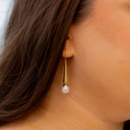 I Am Grounded Pearl Dangle Earrings - HARMA
