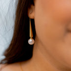 I Am Grounded Pearl Dangle Earrings - HARMA