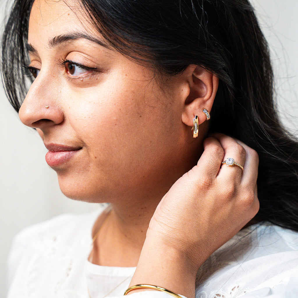Resilient Spark Gold Earrings - HARMA