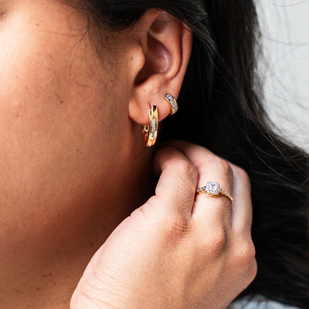Resilient Spark Gold Earrings - HARMA