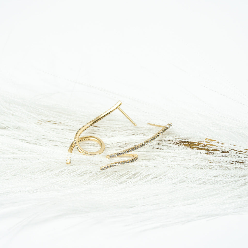 Rise in Flow Sparkle Earrings - HARMA