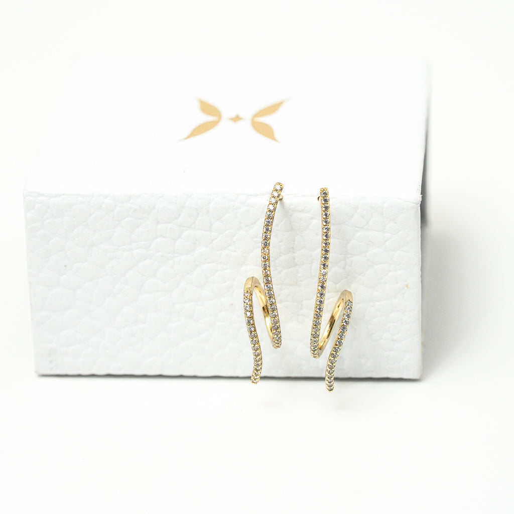 Rise in Flow Sparkle Earrings - HARMA