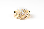 Diagonal Tetris Block Adjustable Ring - HARMA