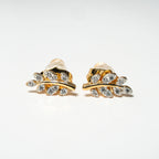 Rise Olive Branch Sparkle Studs - HARMA