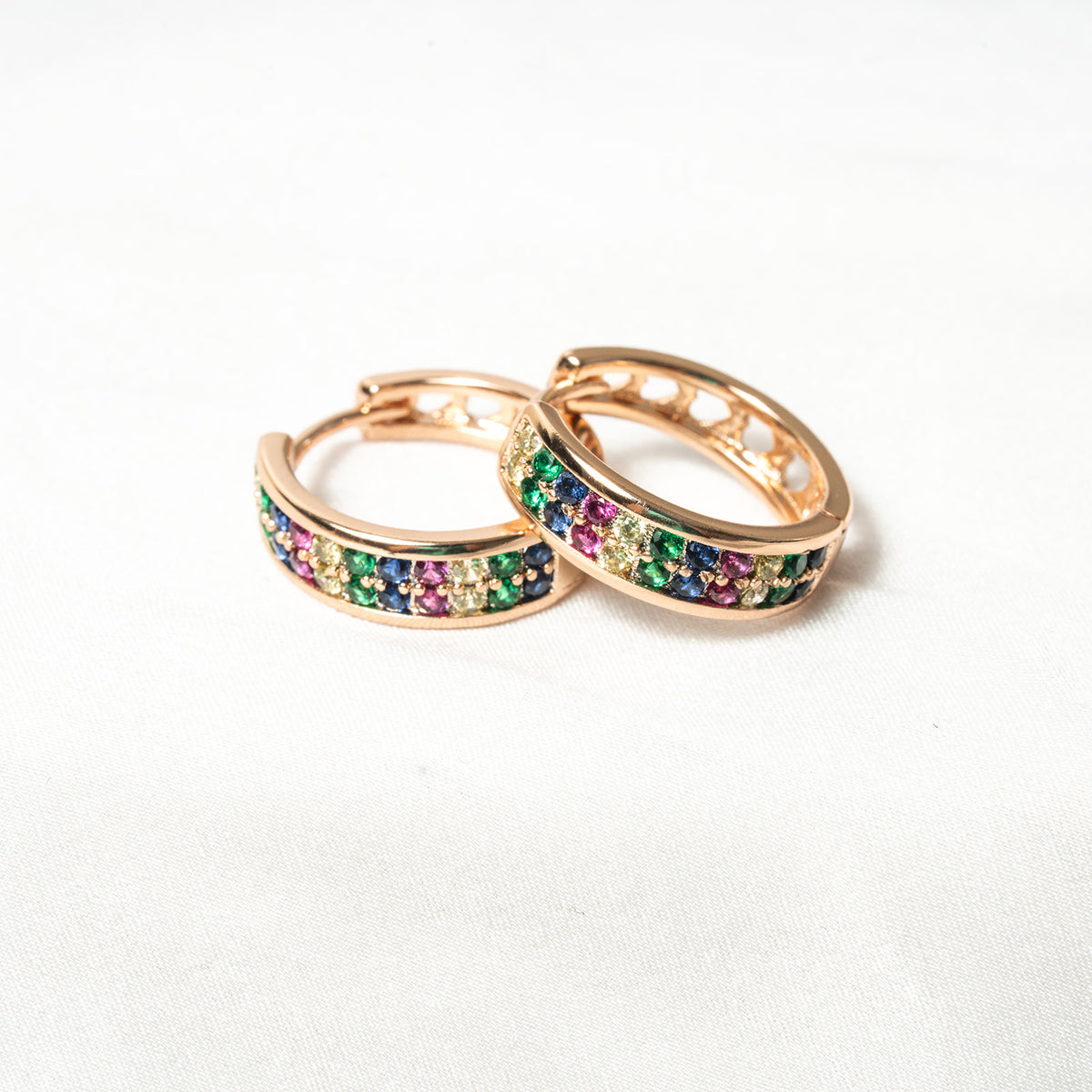 Vibrant Fusion Hoop Earrings - HARMA
