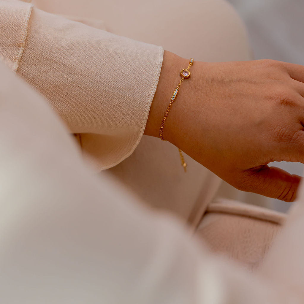 I Am Healing PINK Zirconia Bracelet - HARMA