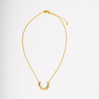 Humble Pearl Crescent Necklace - HARMA