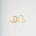 Radiant Harmony Heart Stud Earrings - HARMA