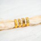 Timeless Bands – 24K Gold-Plated Adjustable Rings - HARMA
