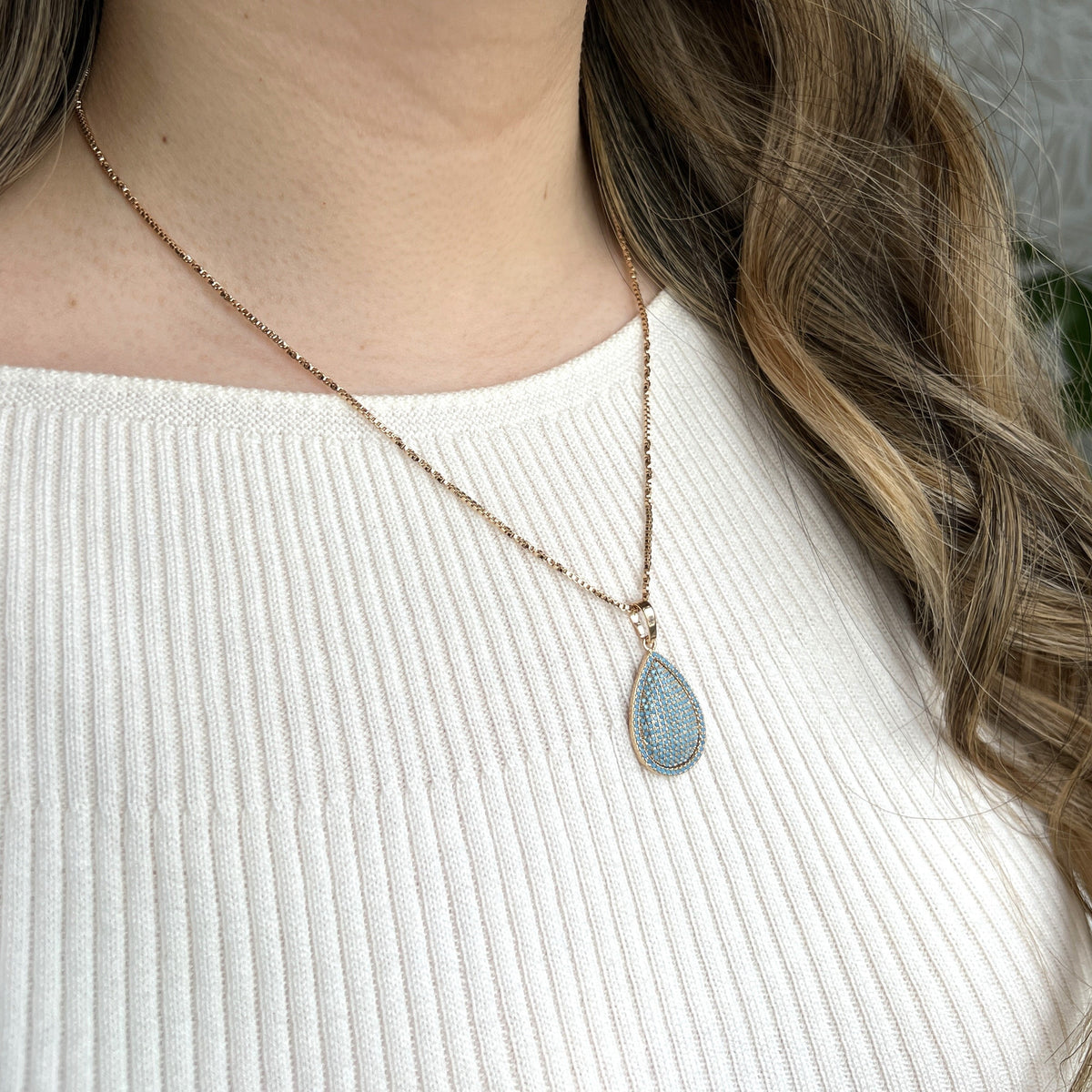 Nurture Turquoise Droplet Necklace - HARMA
